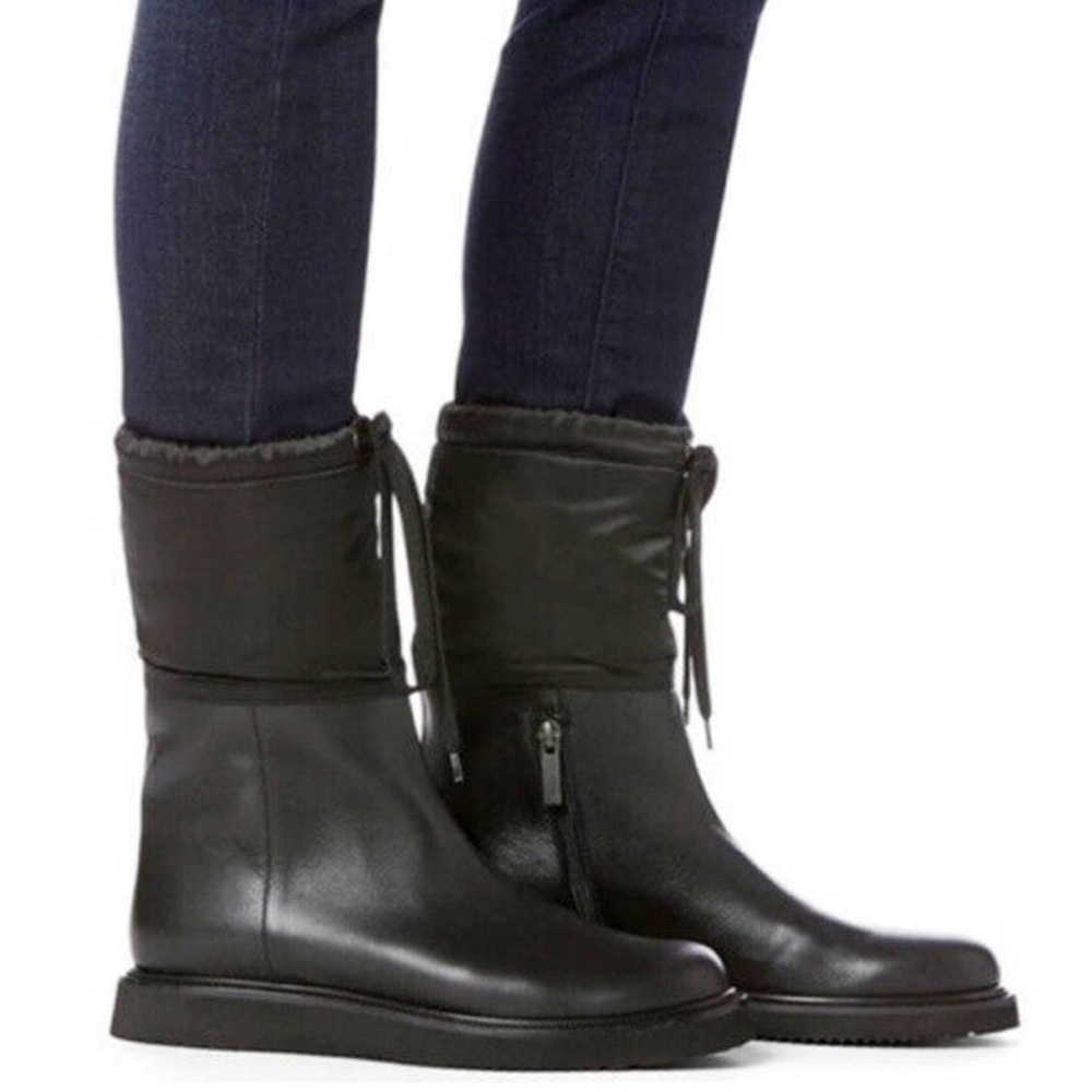 Aquatalia Camillia Shearling Lined Leather Boots Brand New Size 7
